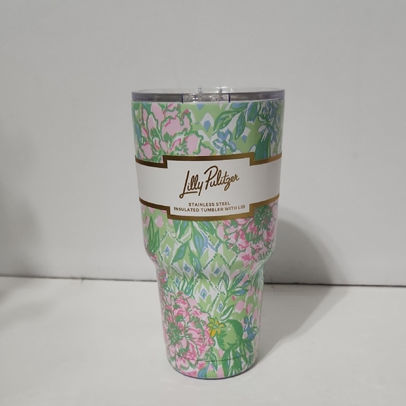 NWT Lilly Pulitzer Stainless Steel Insulated Tumbler With Lid - Picture 1 of 7